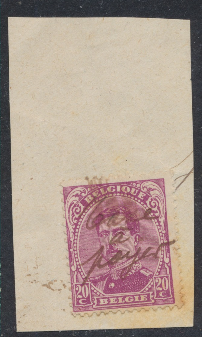 émission 1915 - N°140 Sur Fragment Annulé Par Manuscrit "Taxe à Payer" / Curiosité. - 1915-1920 Alberto I