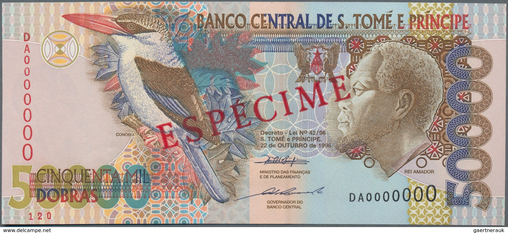 Saint Thomas & Prince / Sao Tome E Principe: Banco Central De S. Tomé E Príncipe Set With 4 Banknote - Sao Tome And Principe