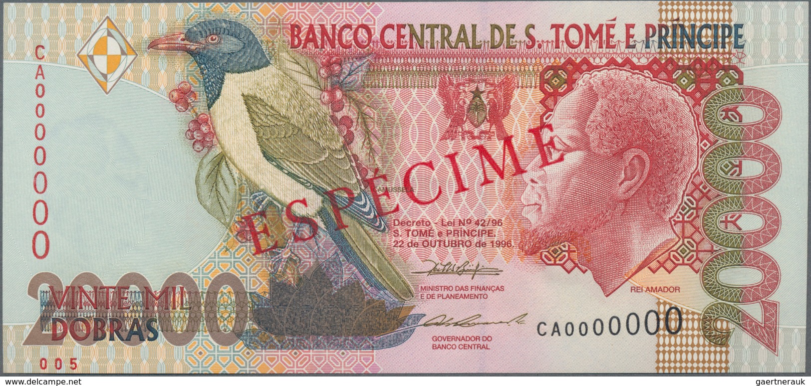 Saint Thomas & Prince / Sao Tome E Principe: Banco Central De S. Tomé E Príncipe Set With 4 Banknote - São Tomé U. Príncipe