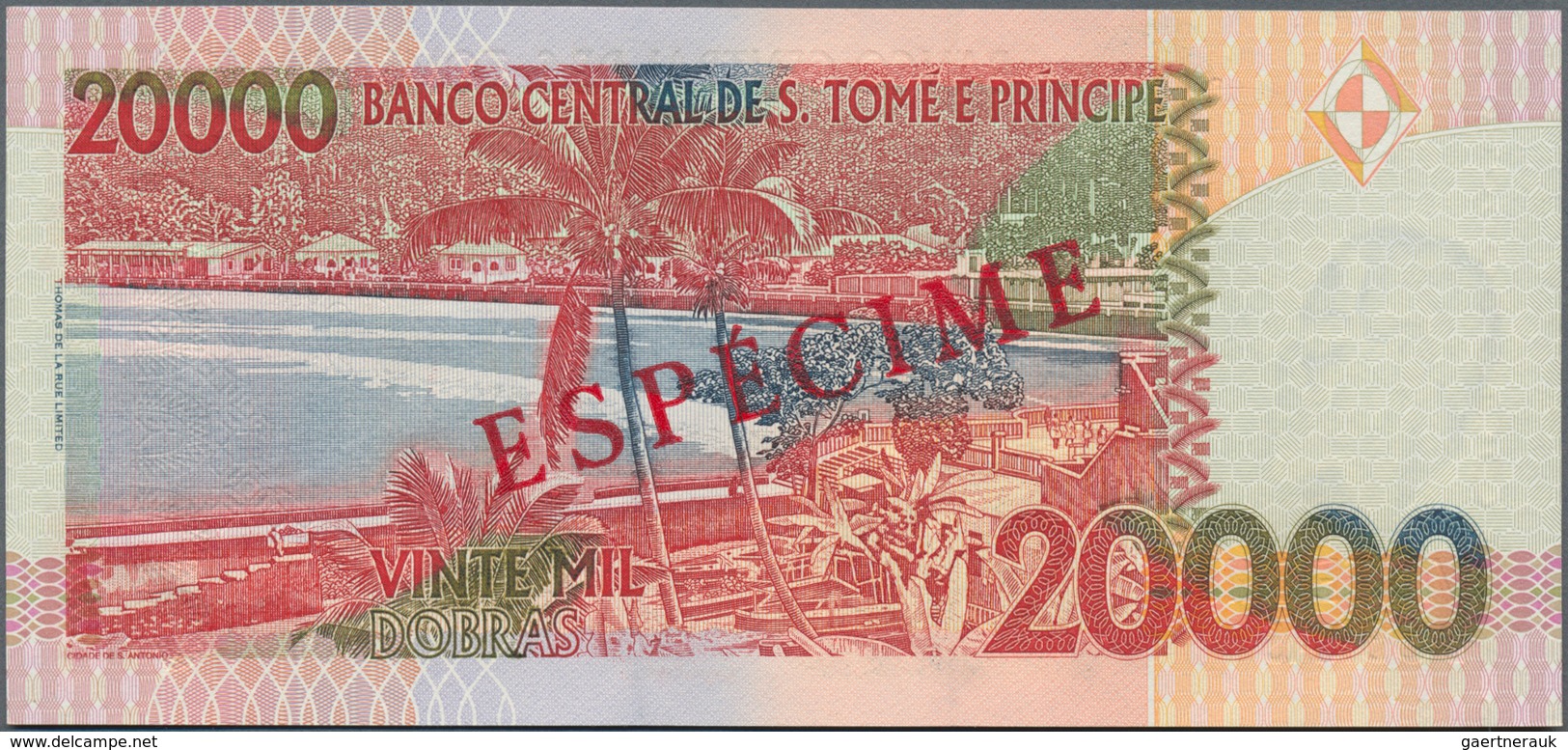 Saint Thomas & Prince / Sao Tome E Principe: Banco Central De S. Tomé E Príncipe Set With 4 Banknote - Sao Tome And Principe