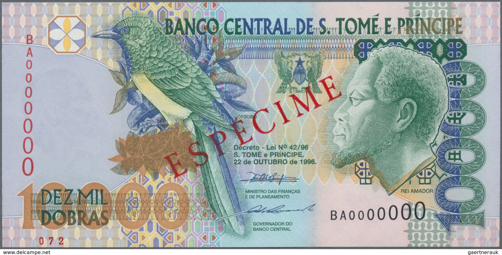 Saint Thomas & Prince / Sao Tome E Principe: Banco Central De S. Tomé E Príncipe Set With 4 Banknote - Sao Tomé Et Principe