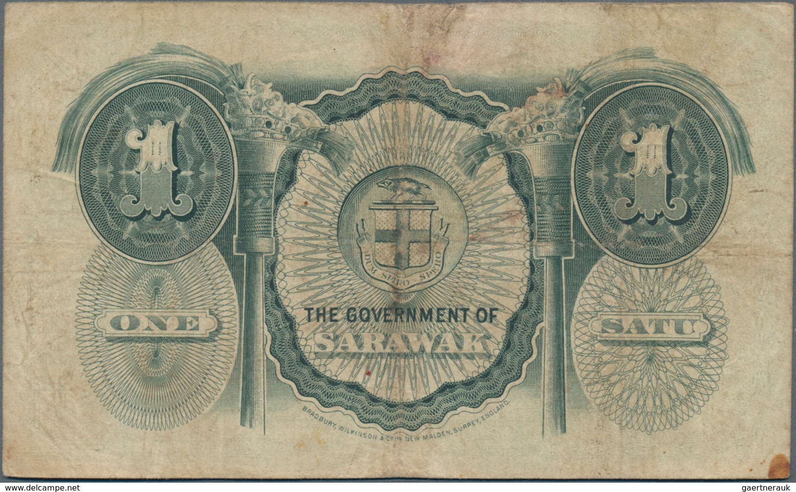 Sarawak: The Government Of Sarawak 1 Dollar 1935, P.20, Very Popular Note And An Affordable Tough No - Malaysie