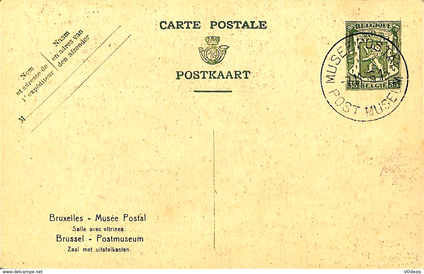 CPA - Belgique - Brussels - Bruxelles - Musée Postal - Salle Avec Vitrines - Musées