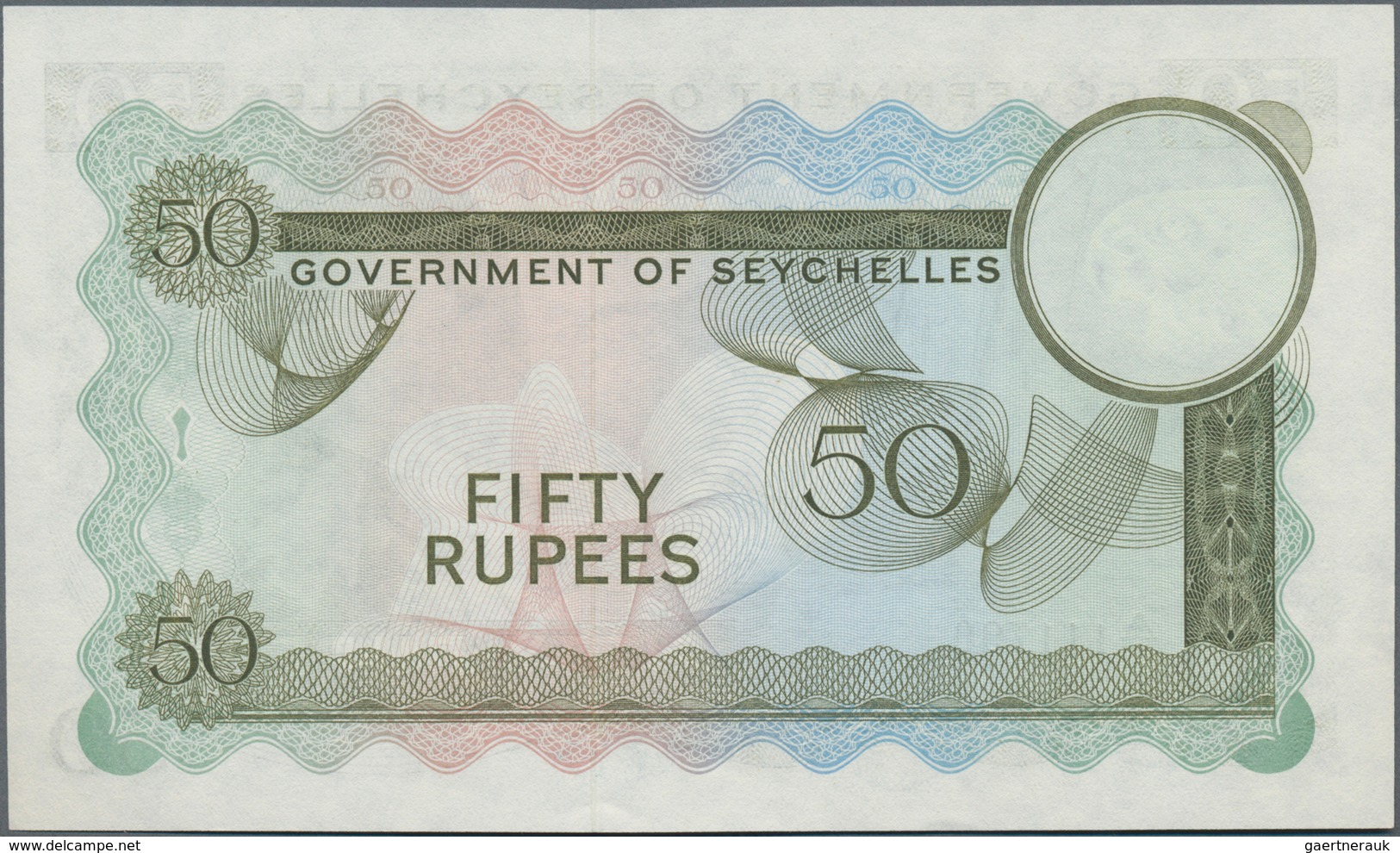 Seychelles / Seychellen: Government Of Seychelles 50 Rupees 1972 "Sex-Note", P.17d, Highly Rare In T - Seychelles