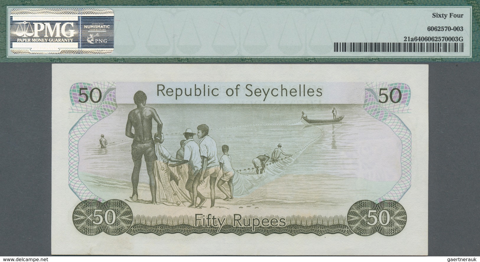 Seychelles / Seychellen: Republic Of Seychelles 50 Rupees ND(1977), P.21a, Beautiful Note In Excelle - Seychellen