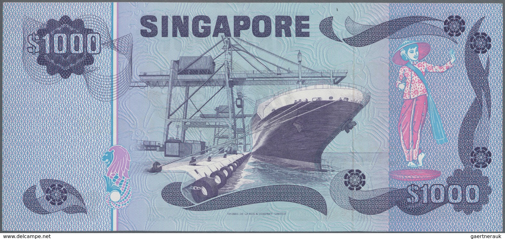 Singapore / Singapur: Board Of Commissioners Of Currency 1000 Dollars ND(1978), P.16, Highly Rare An - Singapur