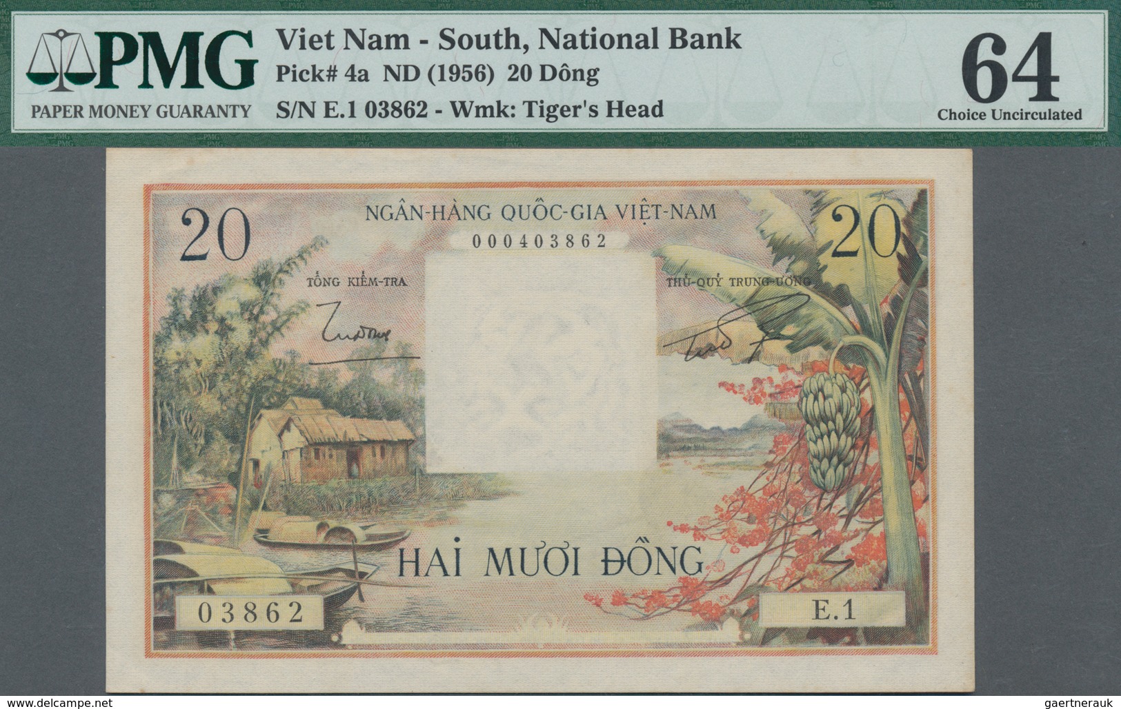 South Vietnam / Süd Vietnam: National Bank Of South Vietnam 20 Dong ND(1956), P.4a, Great Original S - Viêt-Nam