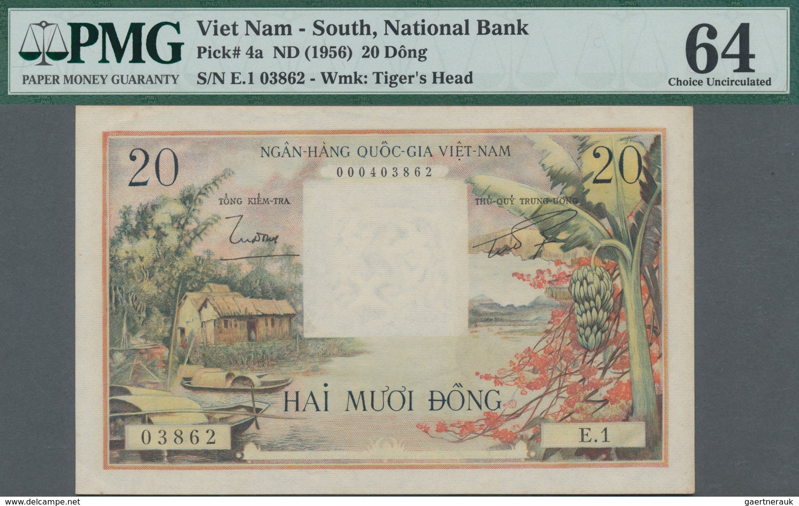 South Vietnam / Süd Vietnam: National Bank Of South Vietnam 20 Dong ND(1956), P.4a, Great Original S - Vietnam