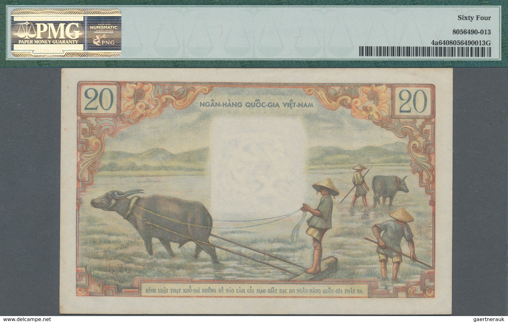 South Vietnam / Süd Vietnam: National Bank Of South Vietnam 20 Dong ND(1956), P.4a, Great Original S - Vietnam