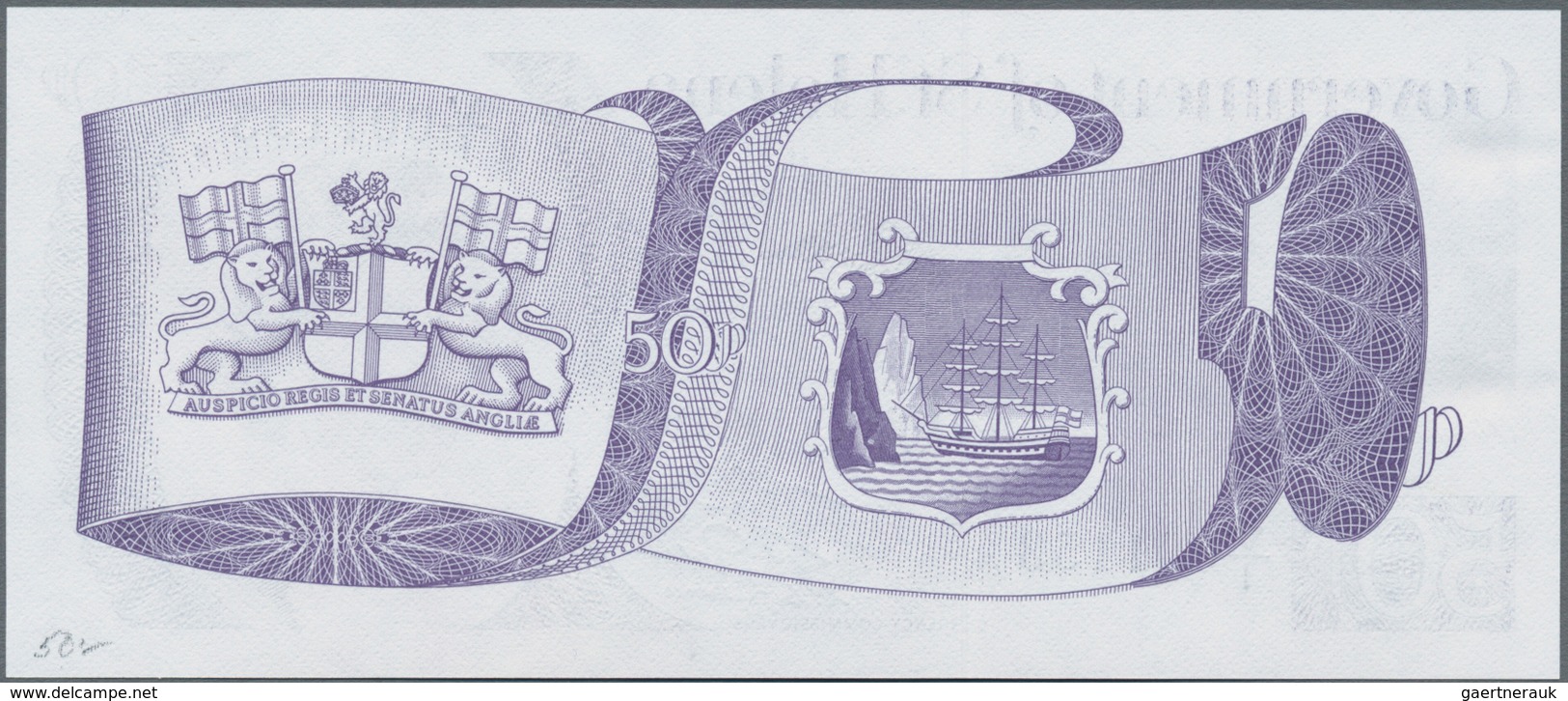 St. Helena: Government Of St. Helena Pair With 50 Pence And 1 Pound ND(1976-79), P.5, 6, Both In UNC - St. Helena