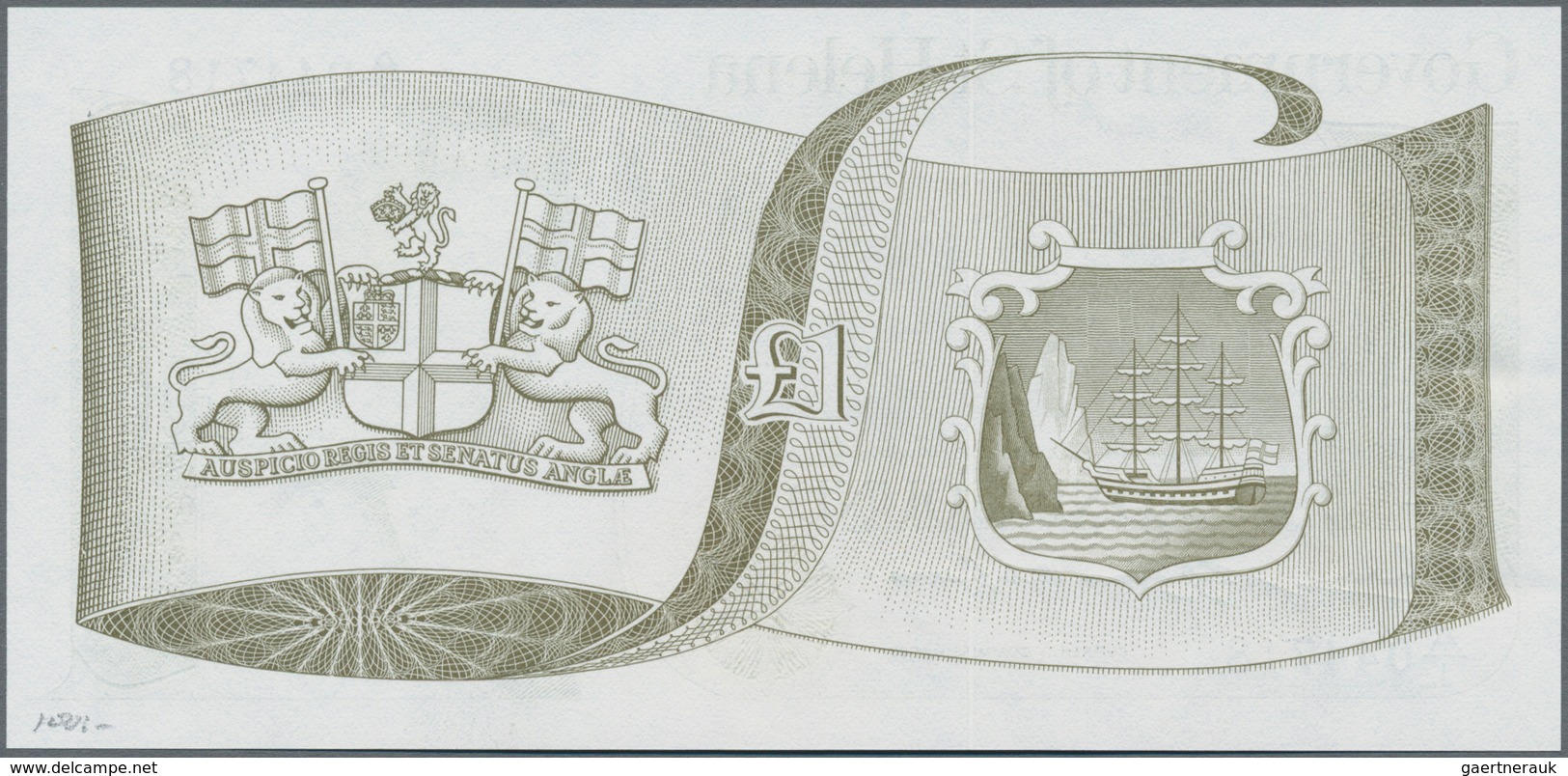 St. Helena: Government Of St. Helena Pair With 50 Pence And 1 Pound ND(1976-79), P.5, 6, Both In UNC - Sainte-Hélène