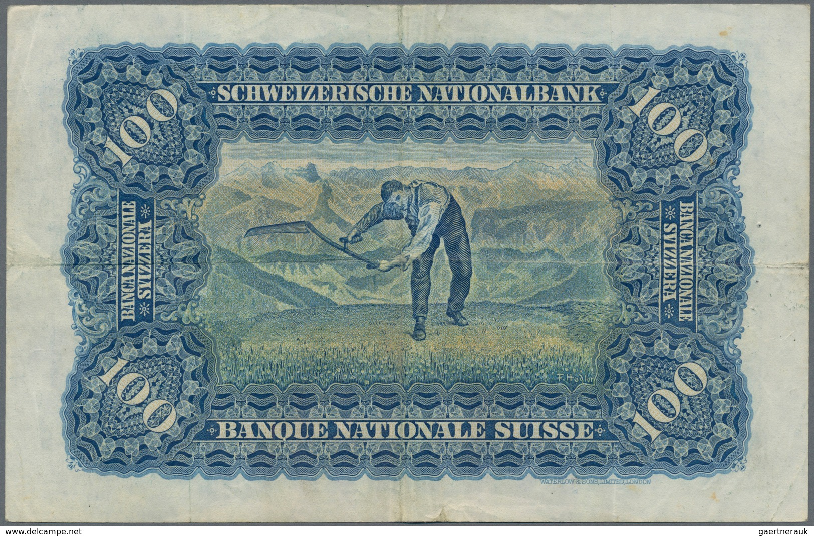 Switzerland / Schweiz: Schweizerische Nationalbank lot with 4 banknotes 100 Franken 1947 with signat