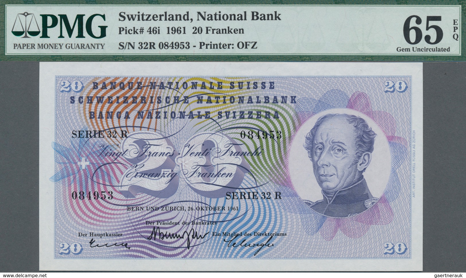 Switzerland / Schweiz: National Bank Of Switzerland Set With 3 Banknotes Comprising 10 Franken 1973 - Switzerland