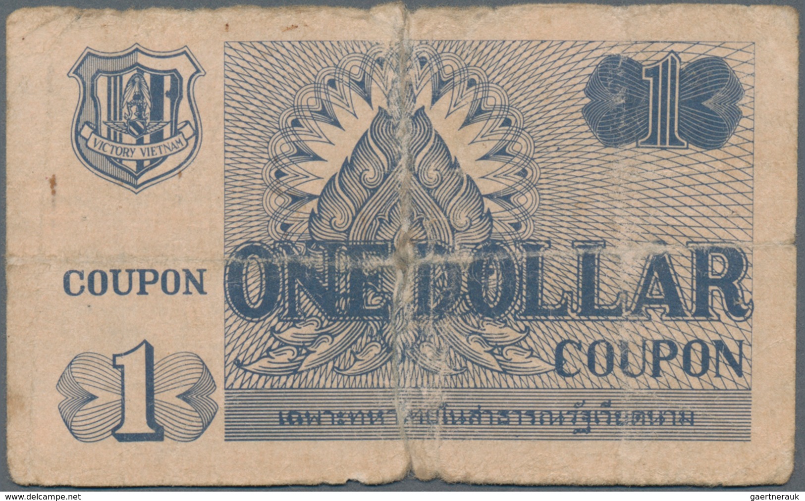 Thailand: Pair With 2x 1 Dollar ND(1970) MPC, P.M21, Both Almost Well Worn With Margin Splits And Bo - Thaïlande