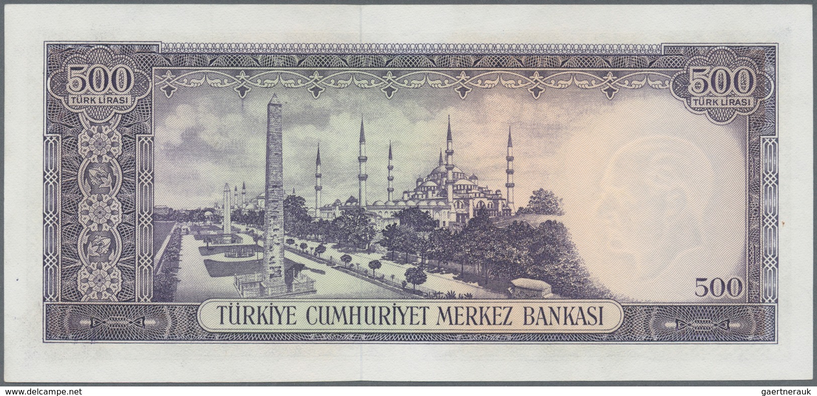 Turkey / Türkei: 500 Lirasi L. 1930 (1966-1969) "Atatürk" - 5th & 6th Issue, P.183, Very Nice Note W - Turquie