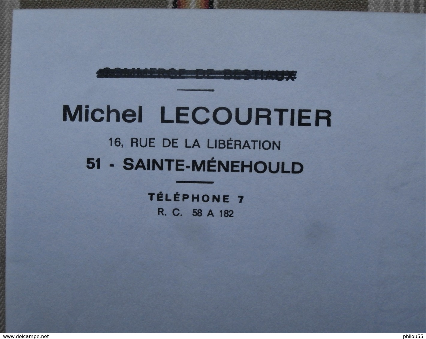 51 SAINTE MENEHOULD LECOURTIER Michel MARCHAND DE BESTIAUX - 1950 - ...