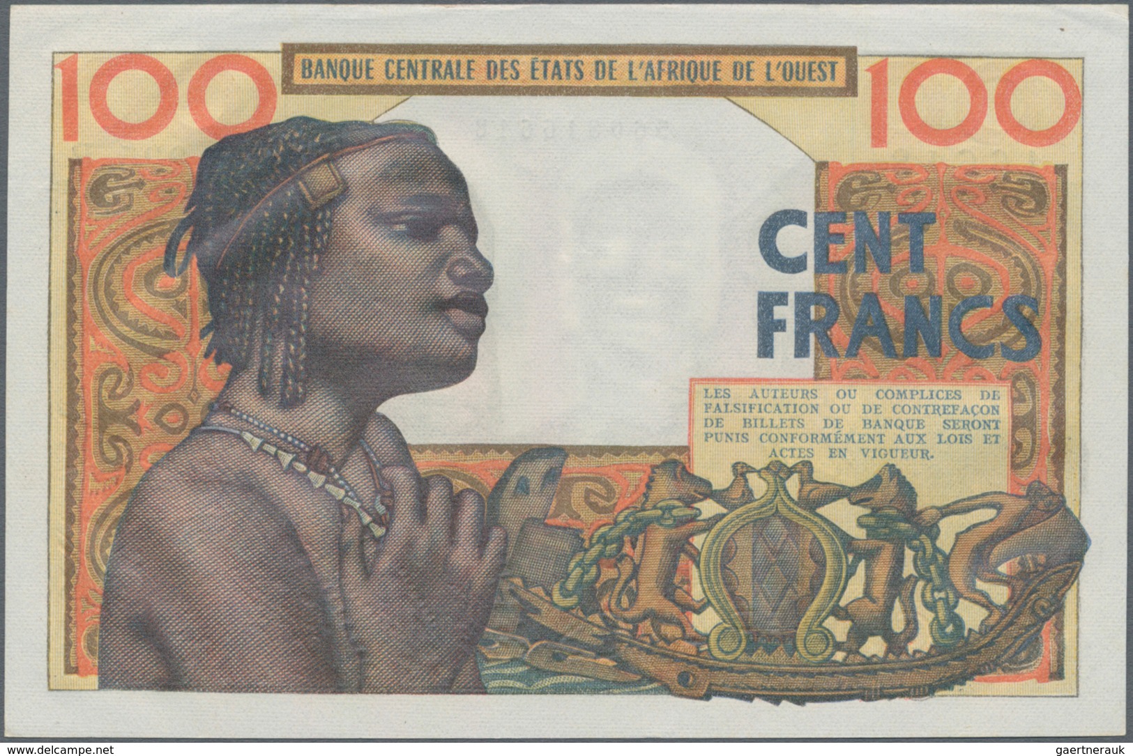 West African States / West-Afrikanische Staaten: 100 Francs 1965, Letter "B" = BENIN, P.201Be, Almos - Westafrikanischer Staaten