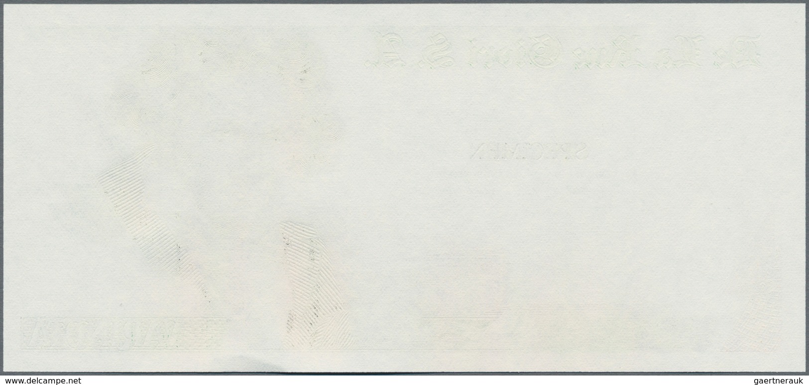 Testbanknoten: Bundle Of 100 Pcs. Test Notes By De La Rue Giori S.A. VARINOTA With Portrait Of Ludwi - Specimen