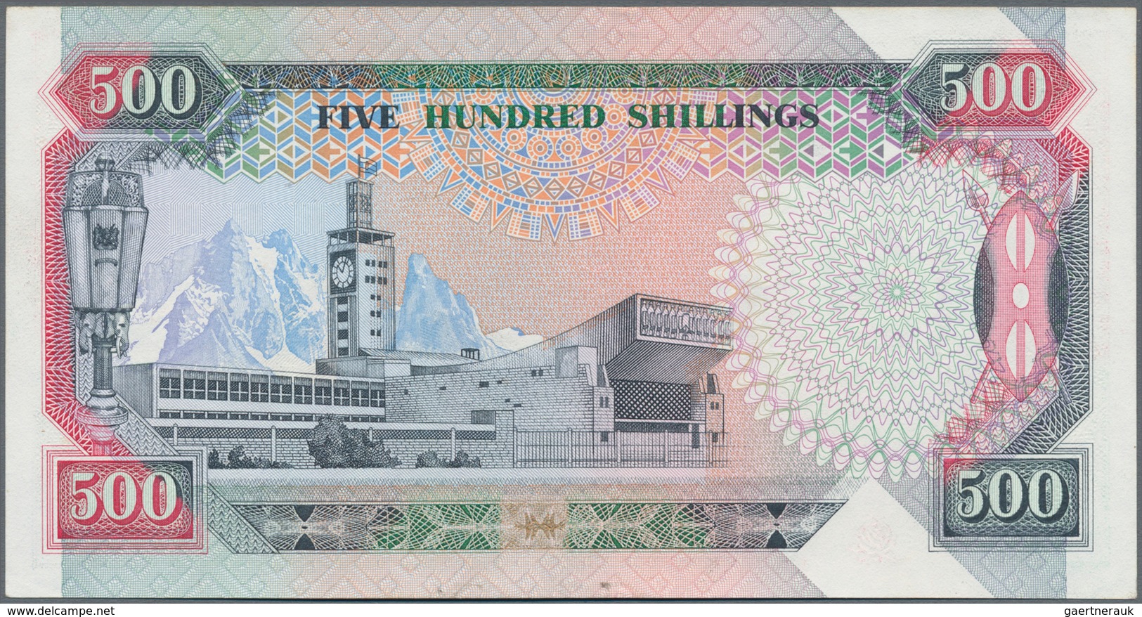 Africa / Afrika: Very nice set with 5 banknotes Africa comprising Kenya 500 Shillings 1990 P.30c (XF