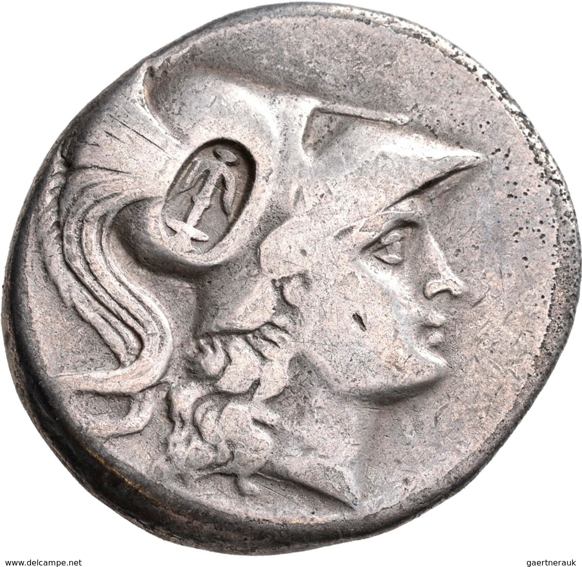 Pamphylien: SIDE: Tetradrachme, 2.-1. Jhd. V. Chr.; 16,11 G, Mit Gegenstempel "Anker" Auf Avers. Ath - Griekenland