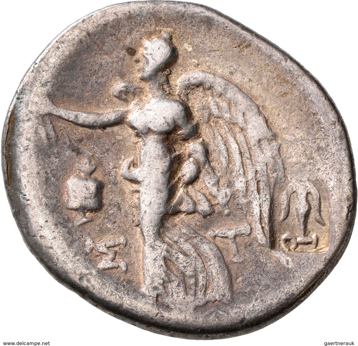 Pamphylien: SIDE: Tetradrachme, 2.-1. Jhd. V. Chr.; 16,27 G, Mit Gegenstempel "Anker" Auf Revers. At - Griechische Münzen