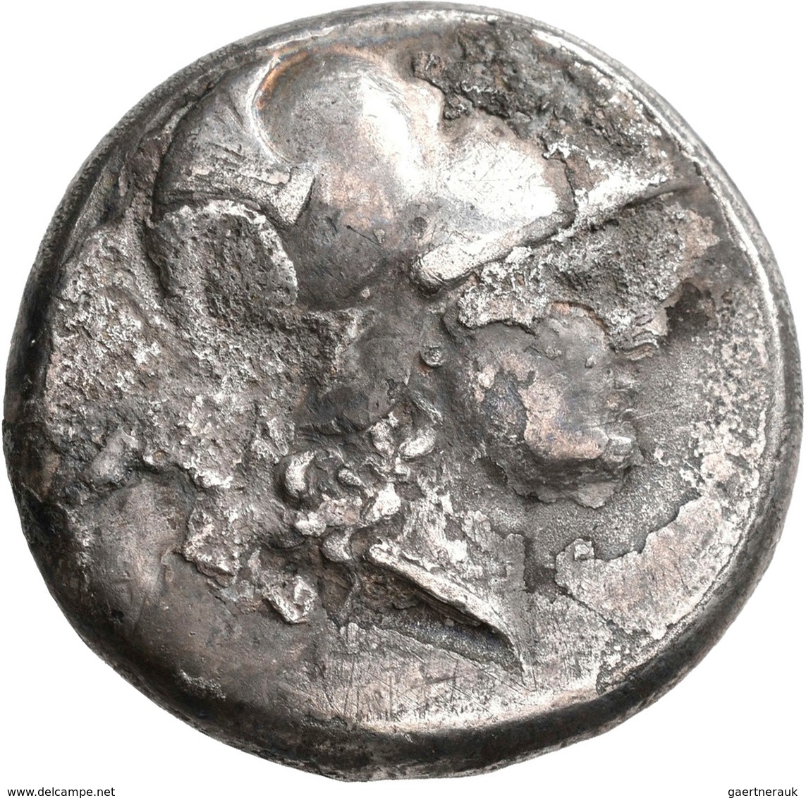 Pamphylien: SIDE: Tetradrachme, 2.-1. Jhd. V. Chr.; 16,41 G. Athenakopf Mit Korinthischem Helm / Nik - Griechische Münzen