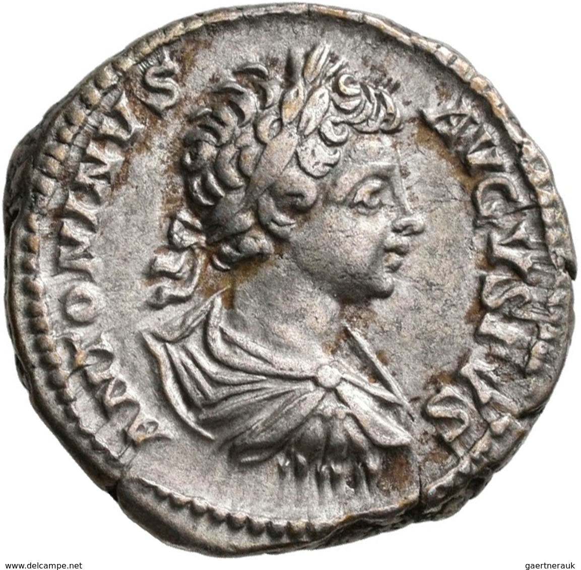 Caracalla (196 - 198 - 217): Als Augustus 198-217: Lot 2 Denare O.J. Portrait Mit Lorbeerkranz Nach - The Severans (193 AD Tot 235 AD)