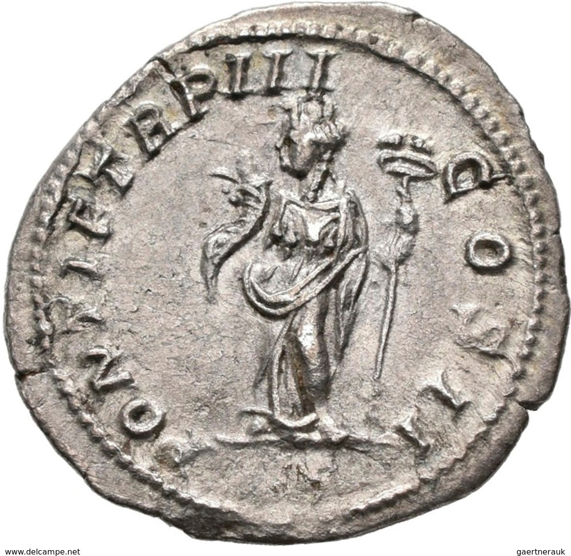 Geta (198 - 209 - 212): Als Augustus 209-212: Denar O.J. Portrait Mit Lorbeerkranz Nach Rechts, P SE - Andere & Zonder Classificatie
