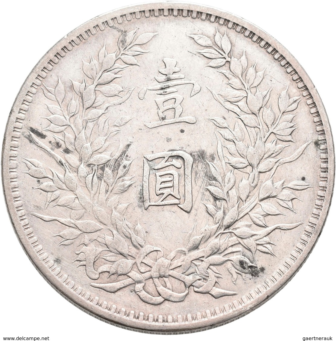 China: 1 Dollar (Yuan) Präsident Yüan Shih-kai, Year 3 (1914), KM# Y 329. 26,8 G. Kratzer, Sehr Schö - China