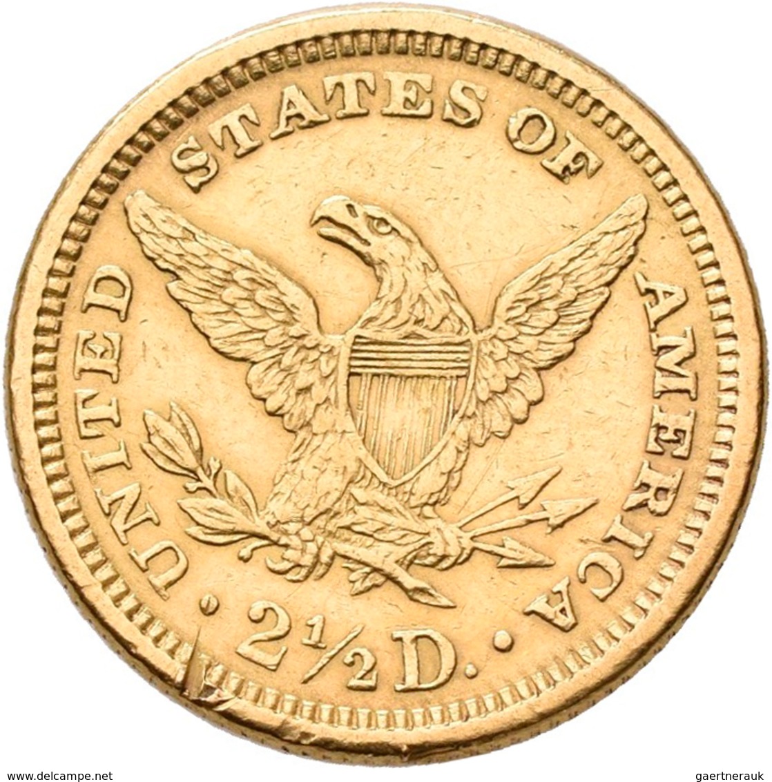 Vereinigte Staaten Von Amerika - Anlagegold: 2½ Dollars 1878 Coronet Head, KM# 72, Friedberg 114. 4, - Andere & Zonder Classificatie
