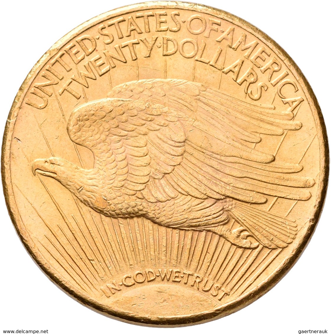Vereinigte Staaten Von Amerika - Anlagegold: 20 Dollars 1925 (Double Eagle - Saint-Gaudens), KM# 131 - Autres & Non Classés
