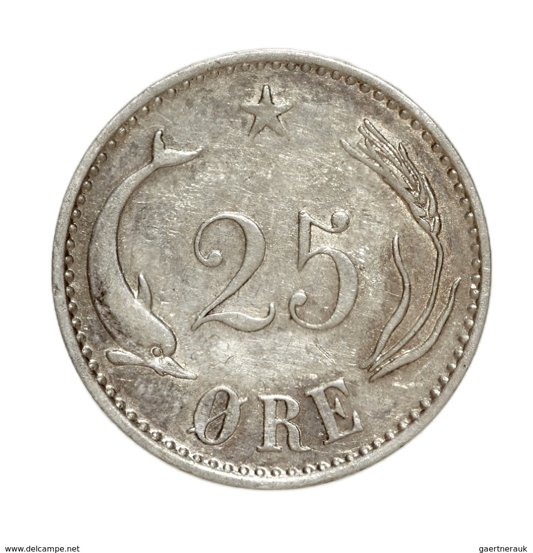 Dänemark: Christian IX. 1863-1906: Lot 2 Münzen: 10 Öre Von 1886 In Schöner Bis Sehr Schöner Erhaltu - Denemarken