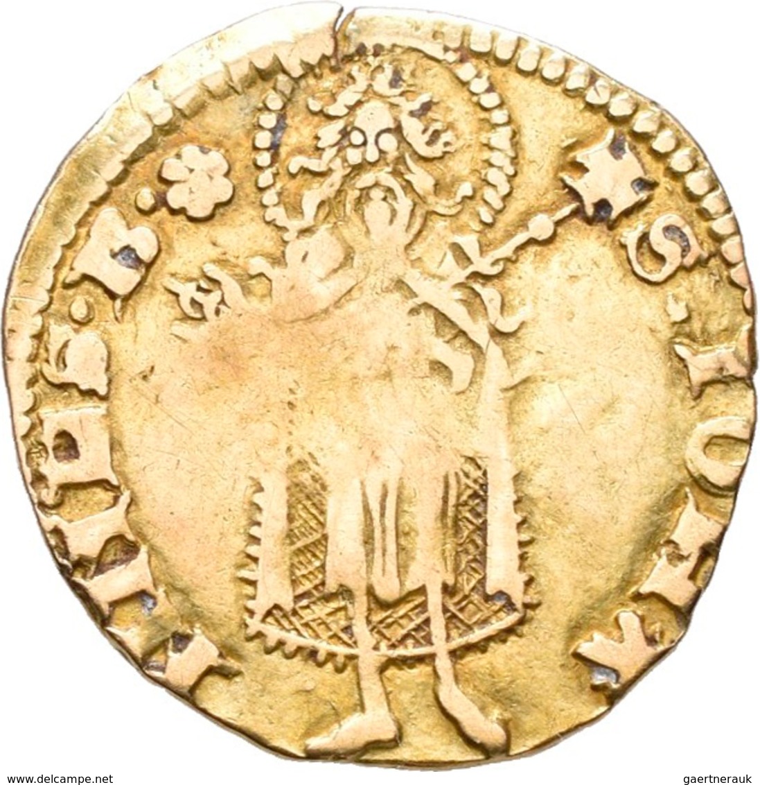 Frankreich: Viennois, Karl V. 1349-1364: 1/2 Florin D'or O. J., Lille. Friedberg -, 1,64 G, Selten, - Andere & Zonder Classificatie