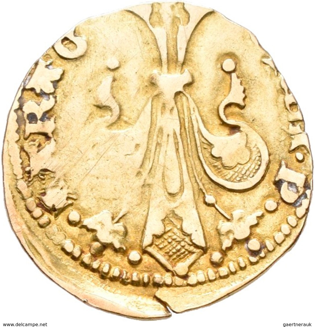 Frankreich: Viennois, Karl V. 1349-1364: 1/2 Florin D'or O. J., Lille. Friedberg -, 1,64 G, Selten, - Autres & Non Classés