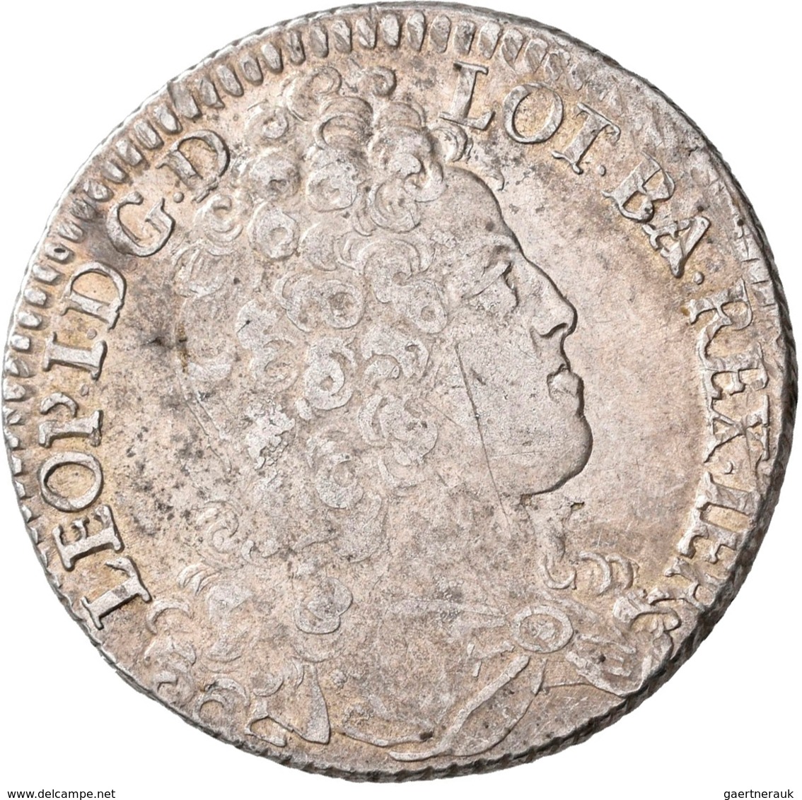 Frankreich: Lothringen, Leopold I. 1697-1729: Teston 1712, Nancy. Durchmesser Ca. 27,5mm, 8,42 G. Fl - Andere & Zonder Classificatie