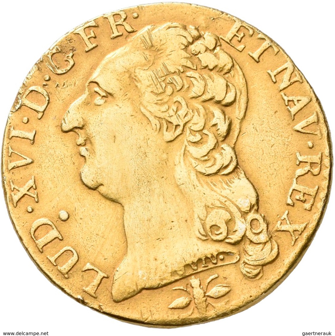 Frankreich: Louis XVI. 1774-1792: Louis D'or 1786 D, Friedberg 475; 6,06 G, Kleine Randfehler, Sehr - Autres & Non Classés
