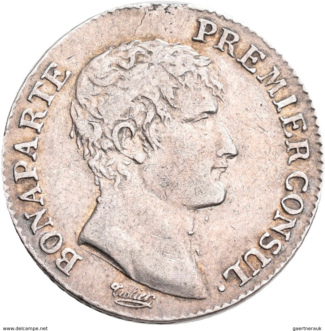 Frankreich: 1. Republik - Konsulat 1799-1804, Napoleon I. Als Konsul: 1 Franc AN 12 A Paris (1803-18 - Autres & Non Classés