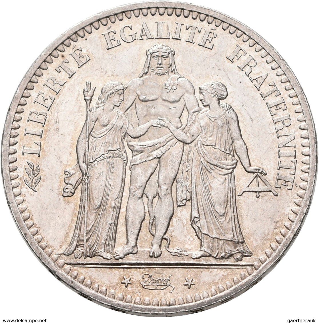 Frankreich: 2. Republik 1848-1852: 5 Francs 1849 A, KM# 856.1, Gadoury 683, Kleine Kratzer, Fast Vor - Autres & Non Classés