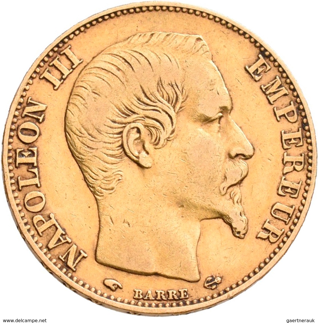 Frankreich - Anlagegold: Napoleon III. 1852-1870: Lot 7 Goldmünzen: 2 X 5 Francs 1858 A, 1860 A; 1 X - Autres & Non Classés