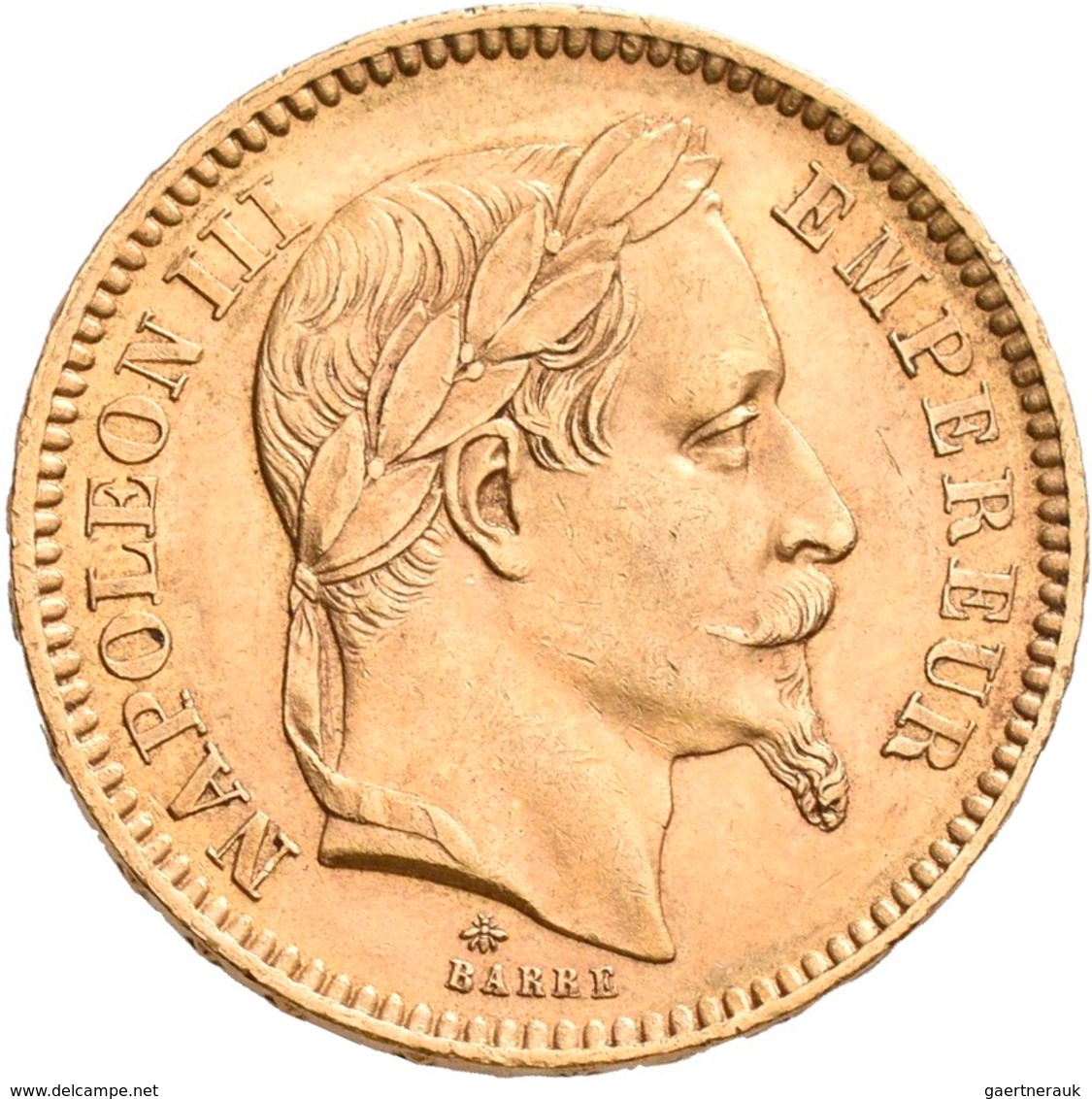 Frankreich - Anlagegold: Napoleon III. 1852-1870: Lot 7 Goldmünzen: 2 x 5 Francs 1858 A, 1860 A; 1 x