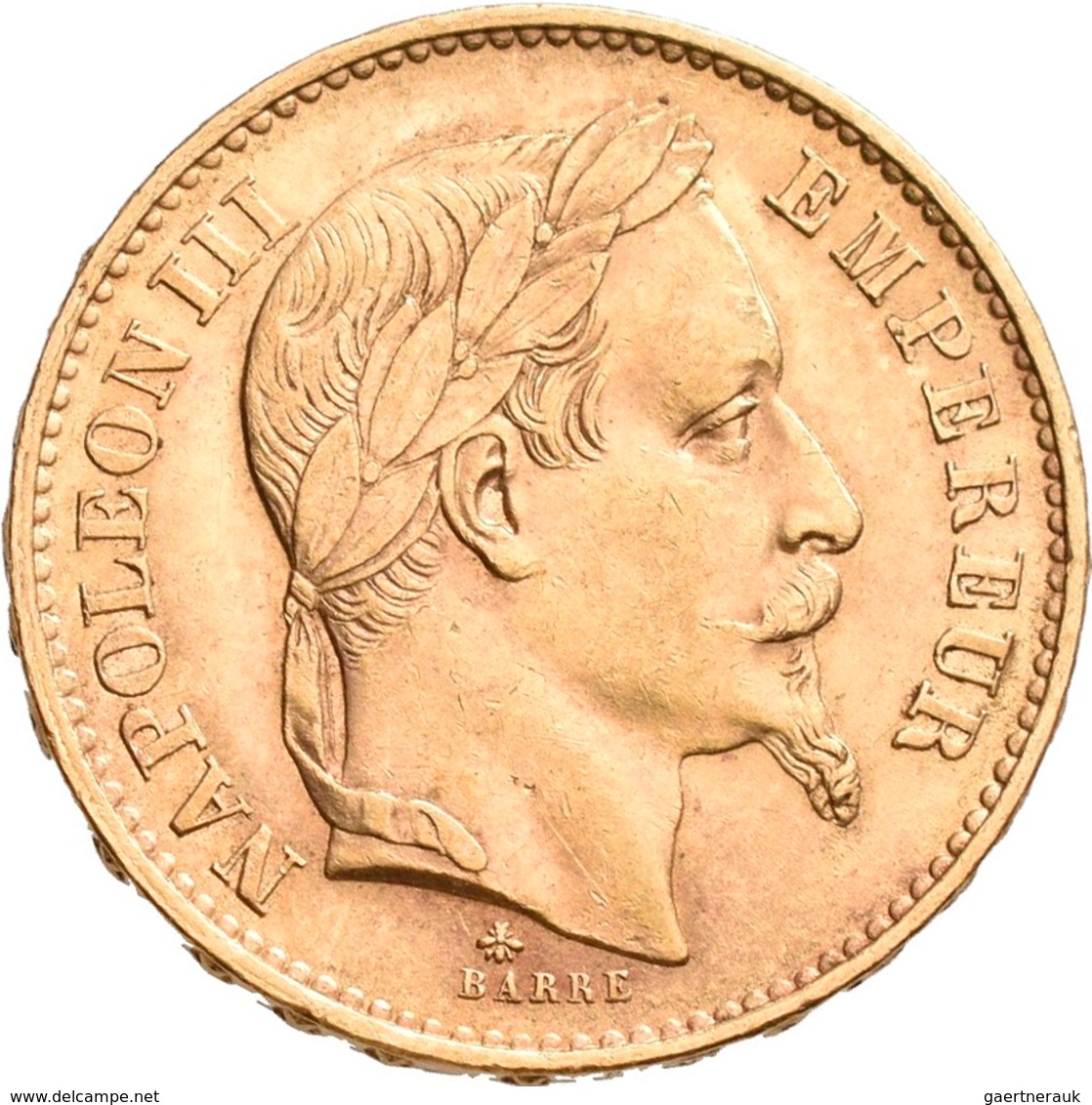 Frankreich - Anlagegold: Napoleon III. 1852-1870: Lot 7 Goldmünzen: 2 x 5 Francs 1858 A, 1860 A; 1 x