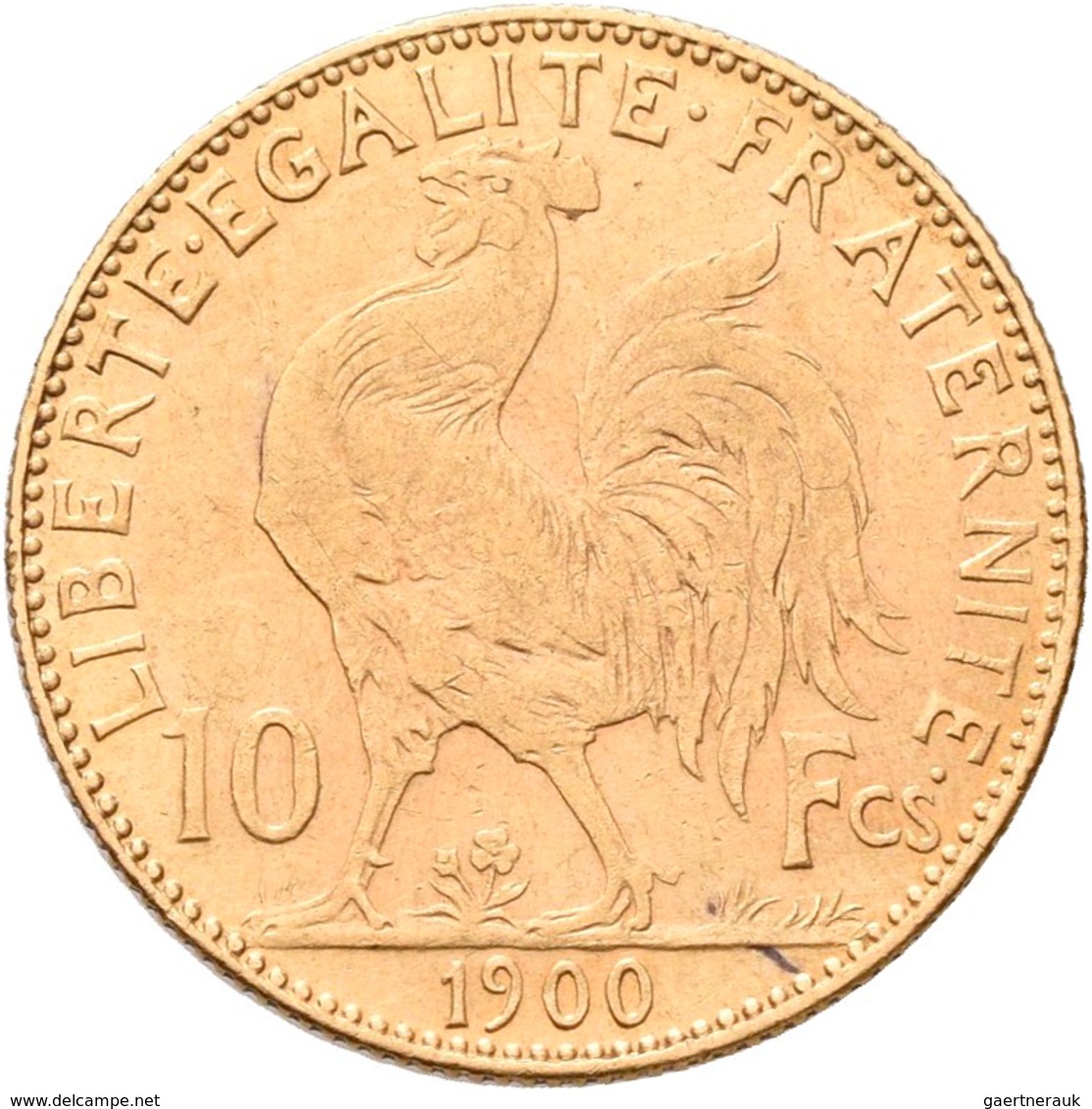 Frankreich - Anlagegold: 3. Republik 1870-1940: Lot 2 Goldmünzen: 20 Francs 1912 (Hahn / Marianne), - Autres & Non Classés