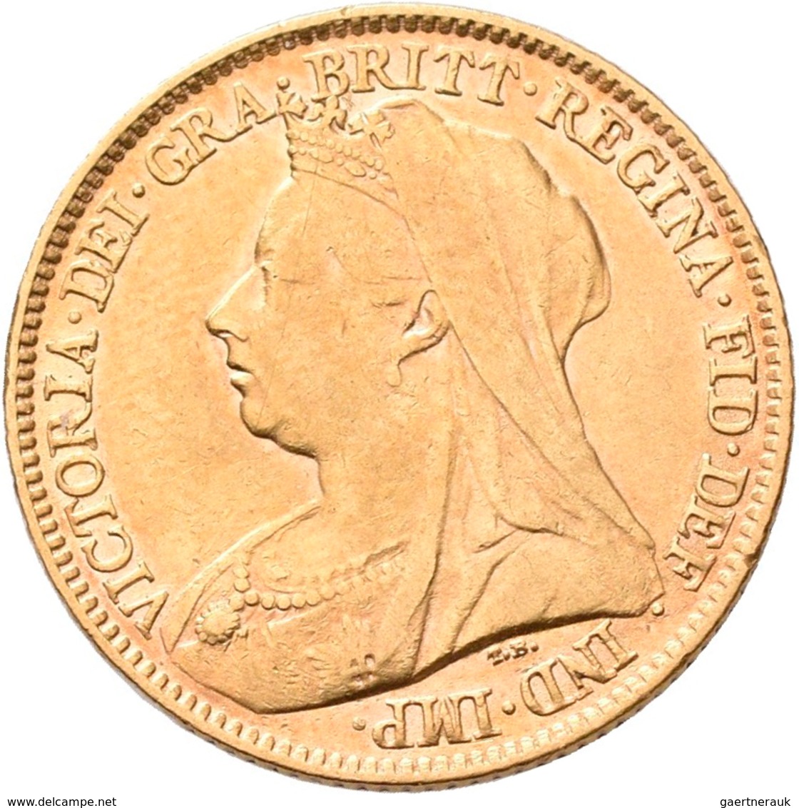 Großbritannien - Anlagegold: Victoria 1837-1901: Lot 2 Goldmünzen: ½ Sovereign 1896 + 1 Sovereign 18 - Autres & Non Classés