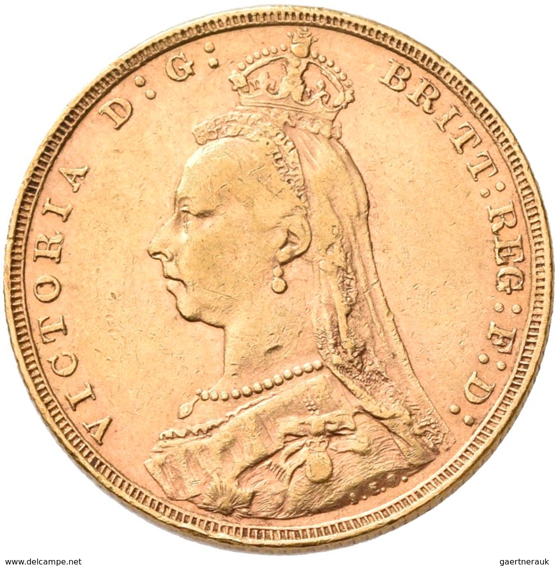 Großbritannien - Anlagegold: Victoria 1837-1901: Lot 2 Goldmünzen: ½ Sovereign 1896 + 1 Sovereign 18 - Autres & Non Classés