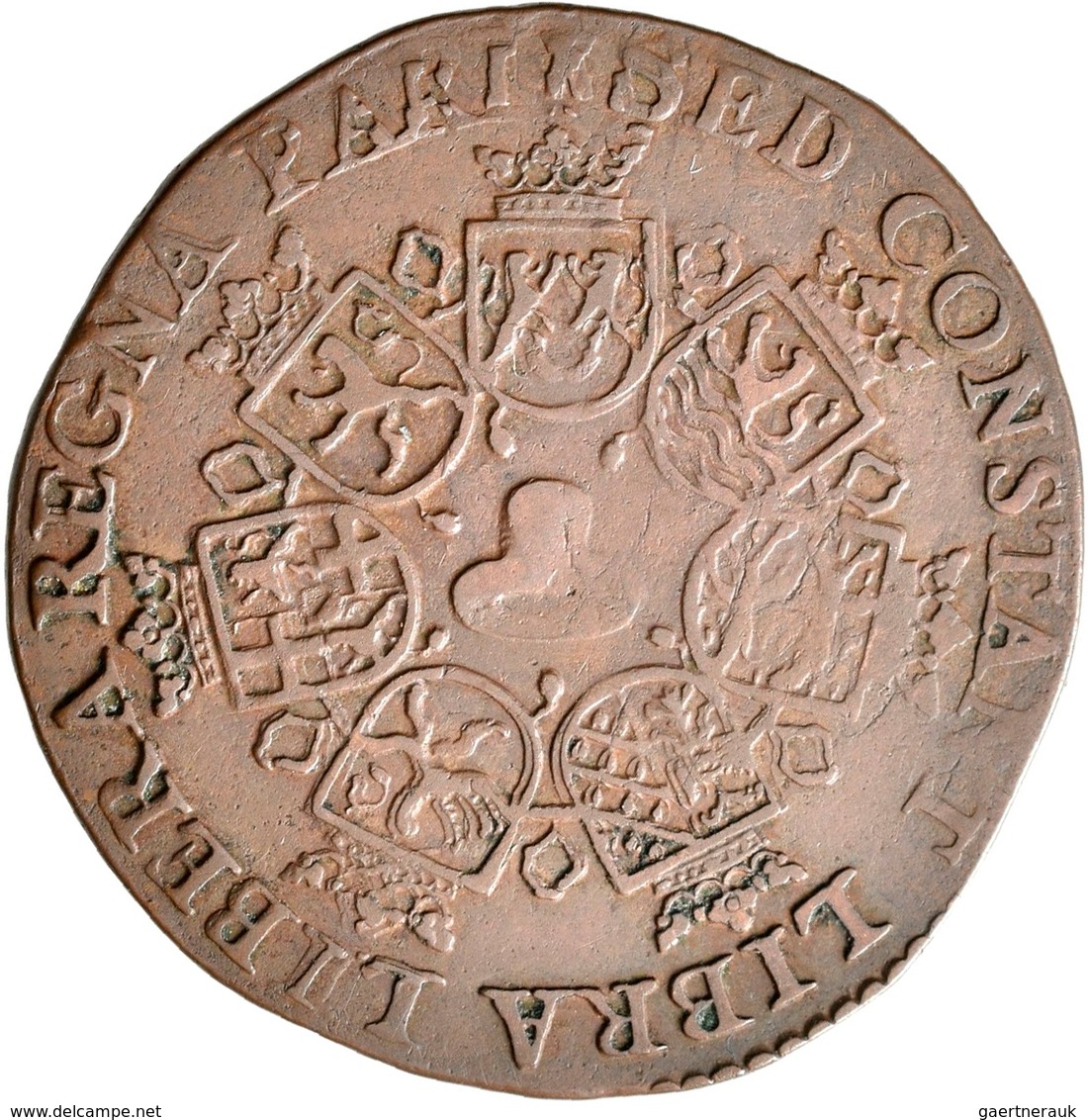 Niederlande: Cu-Rechenpfennig 1647. Auf Die Unterhandlungen Für Den Frieden Von Münster Zwischen Spa - 1795-1814: Franz. Herrschaft