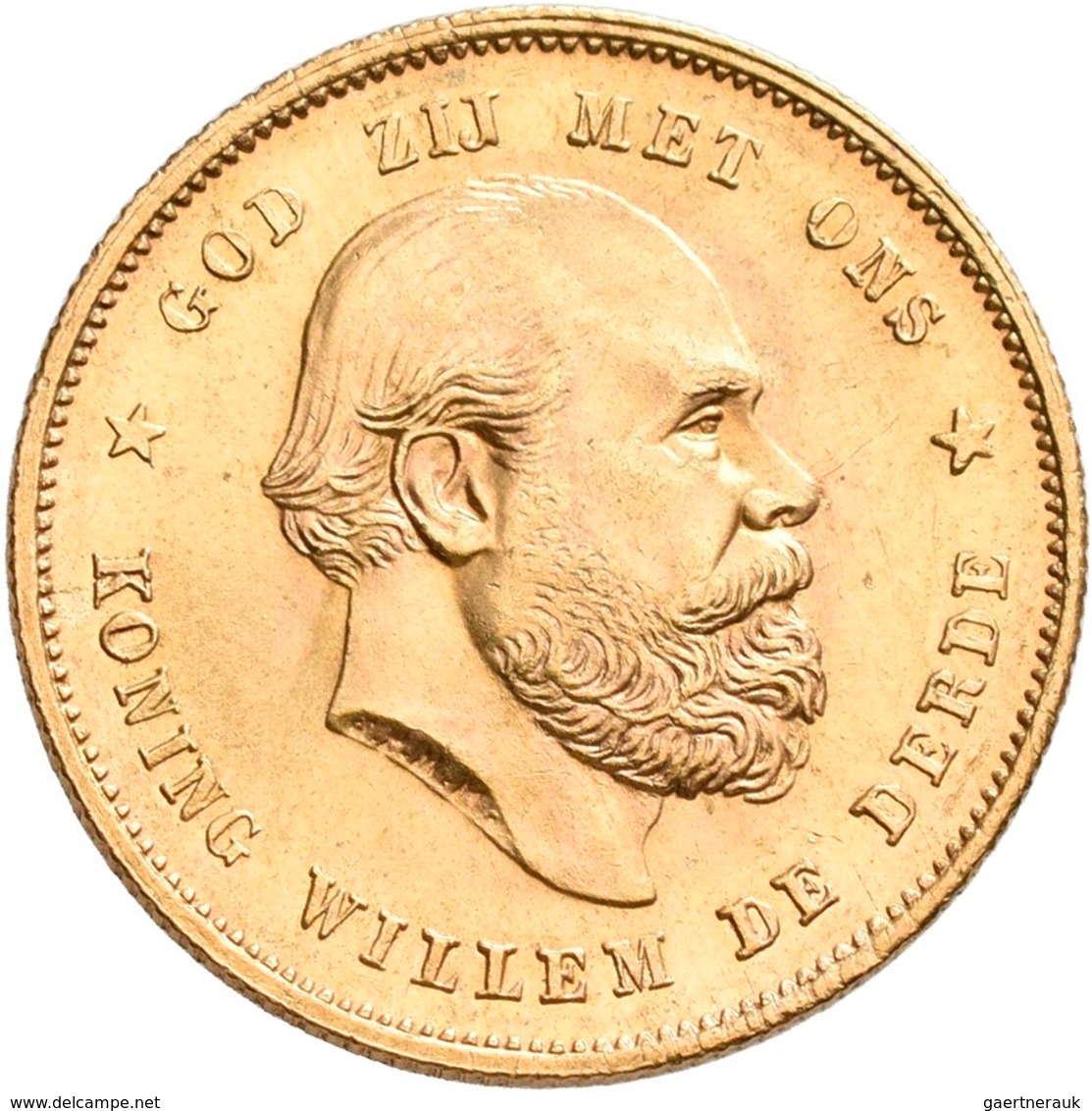 Niederlande - Anlagegold: Lot 4 Goldmünzen: 10 Gulden 1876 (2x), 1917 Und 1932. Jede Münze Wiegt 6,7 - Zilveren En Gouden Munten