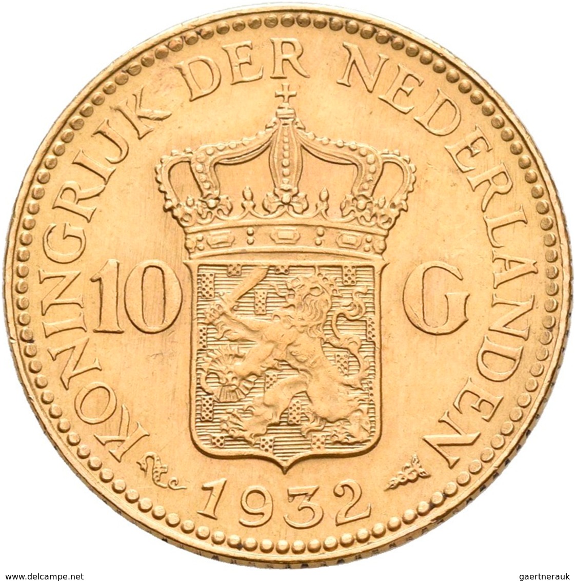 Niederlande - Anlagegold: Lot 4 Goldmünzen: 10 Gulden 1876 (2x), 1917 und 1932. Jede Münze wiegt 6,7