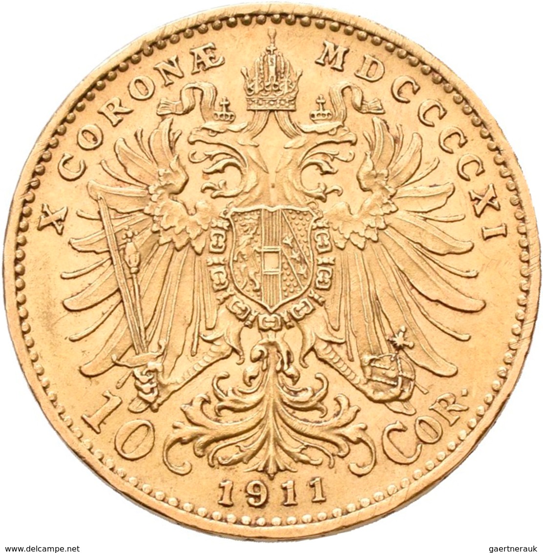 Österreich - Anlagegold: Lot 6 Goldmünzen: 3 x 10 Kronen 1897, 1908, 1911; 2 x 20 Kronen 1903, 1915;