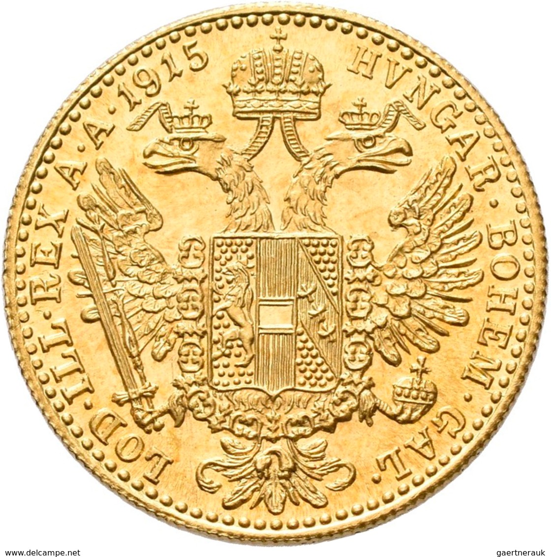 Österreich - Anlagegold: Franz Joseph I. 1848-1916: Dukat 1915 (NP), KM# 2267, Friedberg 494. 3,49 G - Oesterreich