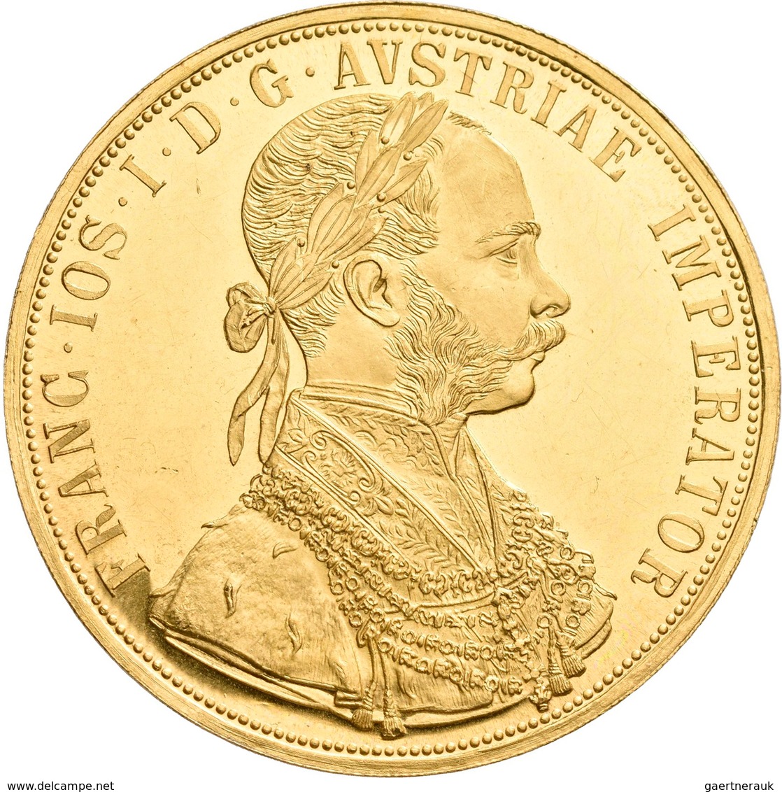 Österreich - Anlagegold: Franz Joseph I. 1848-1916: 4 Dukaten 1915 (NP), KM# 2276, Friedberg 488. 13 - Autriche